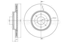 Brzdový kotouč CIFAM 800-231C