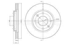Brzdový kotouč CIFAM 800-238