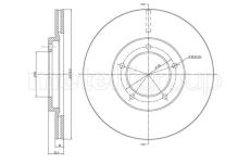 Brzdový kotouč CIFAM 800-244