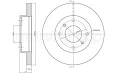 Brzdový kotouč CIFAM 800-249C