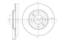 Brzdový kotouč CIFAM 800-271