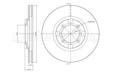 Brzdový kotouč CIFAM 800-272
