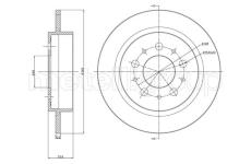 Brzdový kotouč CIFAM 800-311