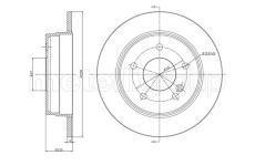 Brzdový kotouč CIFAM 800-315C