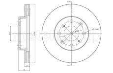Brzdový kotouč CIFAM 800-343