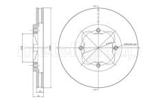 Brzdový kotouč CIFAM 800-360