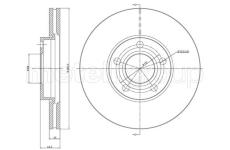 Brzdový kotúč CIFAM 800-378C