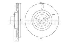 Brzdový kotouč CIFAM 800-387