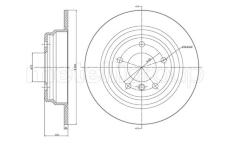 Brzdový kotouč CIFAM 800-397C