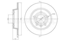 Brzdový kotouč CIFAM 800-404C