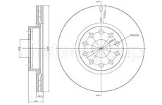 Brzdový kotouč CIFAM 800-408