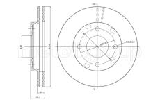 Brzdový kotouč CIFAM 800-461C