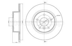 Brzdový kotouč CIFAM 800-483C