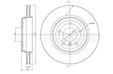 Brzdový kotouč CIFAM 800-519C