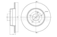 Brzdový kotouč CIFAM 800-522C
