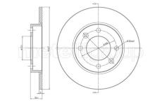 Brzdový kotouč CIFAM 800-567C
