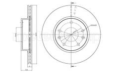 Brzdový kotouč CIFAM 800-574C