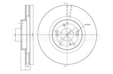 Brzdový kotouč CIFAM 800-576C