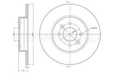 Brzdový kotúč CIFAM 800-585C