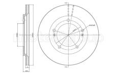 Brzdový kotouč CIFAM 800-589