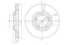 Brzdový kotouč CIFAM 800-596