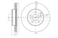 Brzdový kotouč CIFAM 800-600C