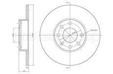 Brzdový kotouč CIFAM 800-627