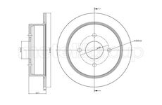 Brzdový kotouč CIFAM 800-649