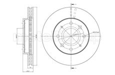 Brzdový kotouč CIFAM 800-652