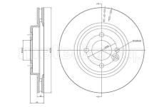Brzdový kotouč CIFAM 800-666C