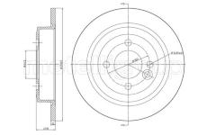 Brzdový kotouč CIFAM 800-667C