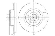 Brzdový kotouč CIFAM 800-698C