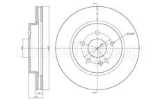 Brzdový kotúč CIFAM 800-700C