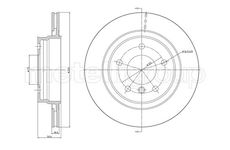 Brzdový kotouč CIFAM 800-704C