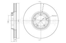 Brzdový kotouč CIFAM 800-714