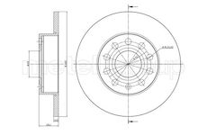 Brzdový kotouč CIFAM 800-725C