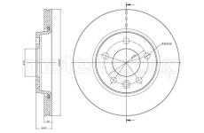 Brzdový kotouč CIFAM 800-728