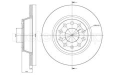Brzdový kotouč CIFAM 800-852C