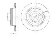 Brzdový kotouč CIFAM 800-871C