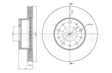 Brzdový kotouč CIFAM 800-884C