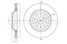 Brzdový kotouč CIFAM 800-889C