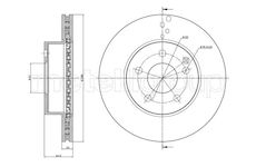 Brzdový kotouč CIFAM 800-934C