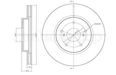 Brzdový kotouč CIFAM 800-945C