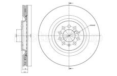 Brzdový kotouč CIFAM 800-949C