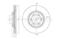 Brzdový kotouč CIFAM 800-954C