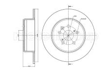 Brzdový kotouč CIFAM 800-971C