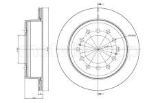 Brzdový kotouč CIFAM 800-972C