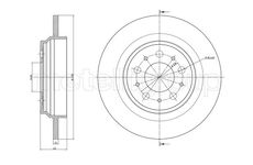 Brzdový kotouč CIFAM 800-973C