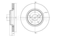 Brzdový kotúč CIFAM 800-978C