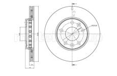 Brzdový kotouč CIFAM 800-981C